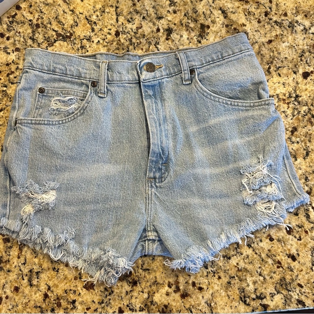 Wrangler Blue Relaxed Fit Jean Shorts